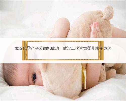 武汉代孕产子公司包成功，武汉二代试管婴儿求子成功